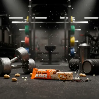 Doctor Bar Dr Penaut Sabor Cookies e Cream com Peda&ccedil;os de Amendoim com 21g de Prote&iacute;na 62g