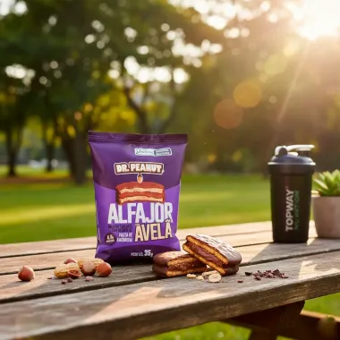 Alfajor Dr Peanut Sabor Avel&atilde; com Recheio Pasta de Amendoim 35g