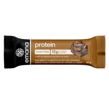 Protein Bar Emana 12G De Proteinas Sabor Cacau Crispy 40g