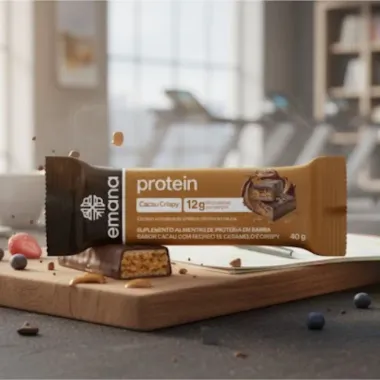 Protein Bar Emana 12G De Proteinas Sabor Cacau Crispy 40g