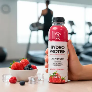 Bebida Hydro Protein 20g de Proteína Frutas Vermelhas 500ml