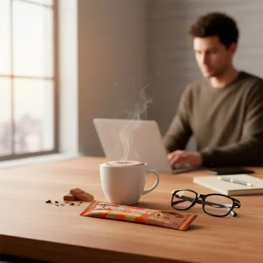 Super Coffee Caffeine Army Sabor Chocolate Laotinha Sachê 10g