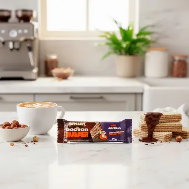 Doctor Wafer Dr. Peanut Sabor Avel&atilde; com Cobertura de Chocolate 6g de Prote&iacute;na 25g
