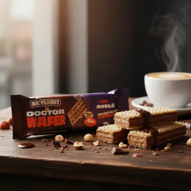 Doctor Wafer Dr. Peanut Sabor Avel&atilde; com Cobertura de Chocolate 6g de Prote&iacute;na 25g
