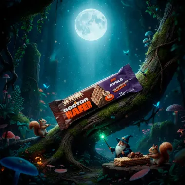 Doctor Wafer Dr. Peanut Sabor Avel&atilde; com Cobertura de Chocolate 6g de Prote&iacute;na 25g