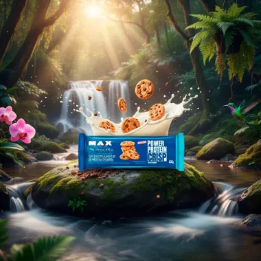 Barra de Prote&iacute;na Power Protein Crisp Max Titanium com 15g de Prote&iacute;na Sabor Cookies 44g