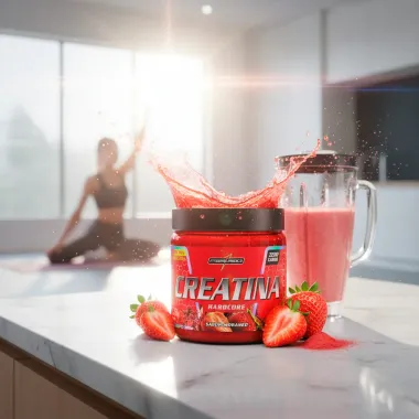 Creatina Integralmedica Hardcore Sabor Morango 350g