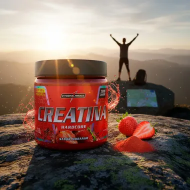 Creatina Integralmedica Hardcore Sabor Morango 350g