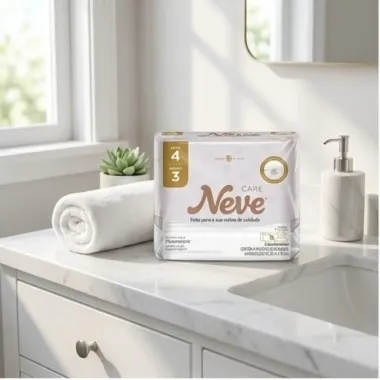 Kit Lenços Umedecidos Neve Care Leve 4 Pague 3 com 4 Pacotes de 48 Unidades