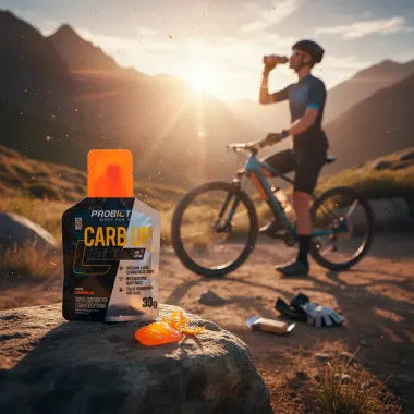 Carb Up Gel Black Probiótica com Cafeína Sabor Laranja Sachê 30g