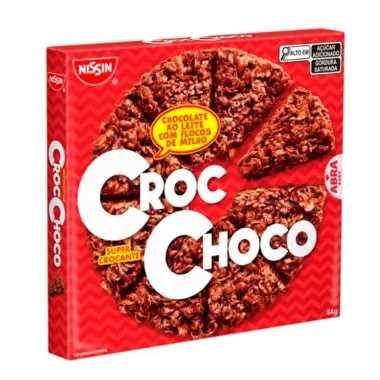 Chocolate Croc Choco Nissin ao Leite com Flocos de Milho 44g