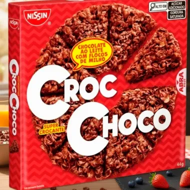 Chocolate Croc Choco Nissin ao Leite com Flocos de Milho 44g