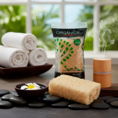 Esponja de Banho Orgânica Vegetal Natural 1 Unidade