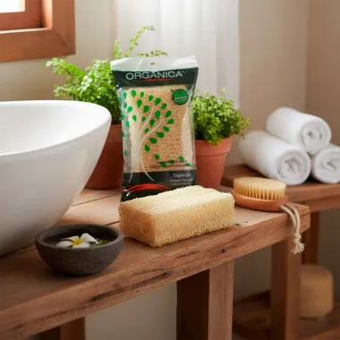 Esponja de Banho Orgânica Vegetal Natural 1 Unidade