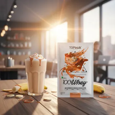 Whey Protein Topway 100% Concentrado Banoffee Sachê 35g