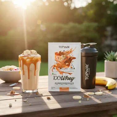 Whey Protein Topway 100% Concentrado Banoffee Sachê 35g