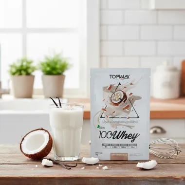 Whey Protein Topway 100% Concentrado Coco Com Baunilha Sachê 35g