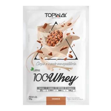 Whey Protein Topway 100% Concentrado Cookies Sachê 35g