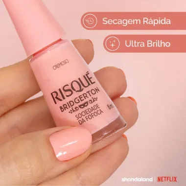 Esmalte Risqu&eacute; Cremoso Bridgerton Sociedade da Fofoca 8ml