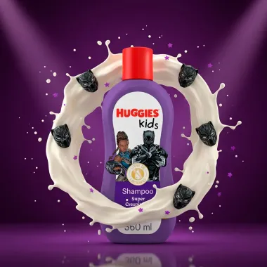 Shampoo Huggies Kids  Super Crespinhos 360ml