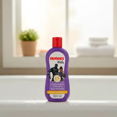 Condicionador Infantil Huggies Kids Super Crespinhos 360ml