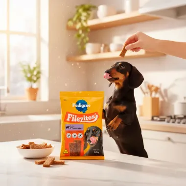 Filezitos para C&atilde;es Pedigree Sabor Churrasco 60g