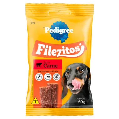 Filezitos para Cães Pedigree Sabor Carne 60g