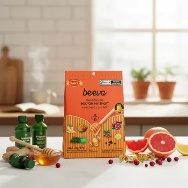 Balinhas Beeva de Mix "Oh My Shot" e Recheio com Mel 57g