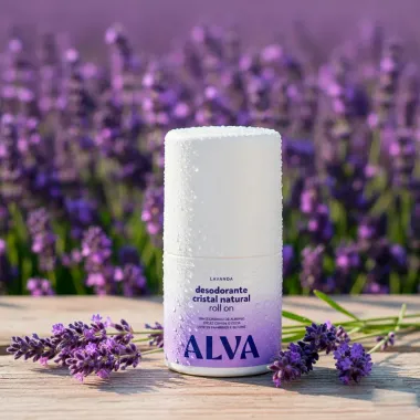 Desodorante Alva Cristal Natural Roll On Lavanda 50ml
