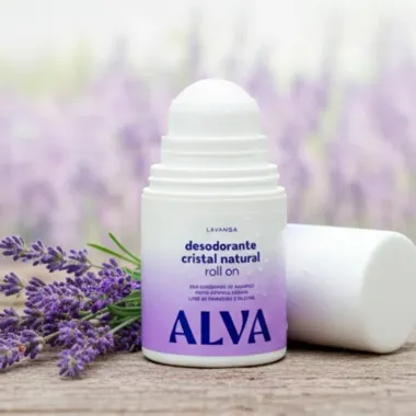Desodorante Alva Cristal Natural Roll On Lavanda 50ml