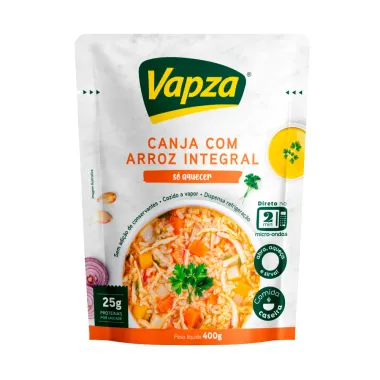 Canja Vapza com Arroz Integral Só Aquecer 400g