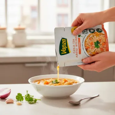 Canja Vapza com Arroz Integral Só Aquecer 400g