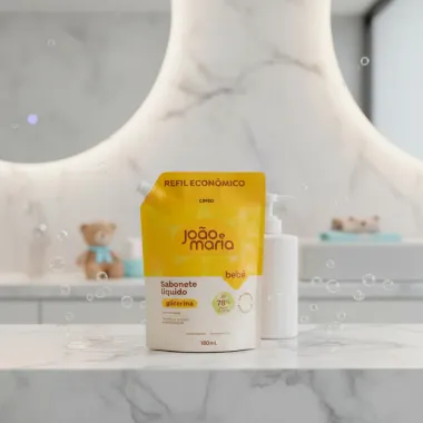 Sabonete Líquido Bebê João e Maria Glicerina Refil 180ml