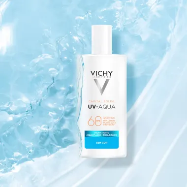 Protetor Solar Facial Vichy Capital Soleil UV Aqua FPS 60 Sem Cor 40g