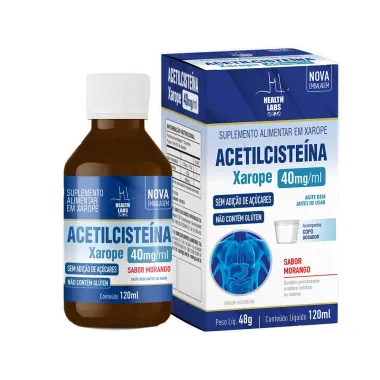 Acetilcisteína 40mg/ml Sabor Morango Xarope 120ml