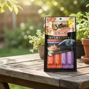 Petisco para Gato Sheba Cremoso Adultos Sabor Atum Sachê 48g