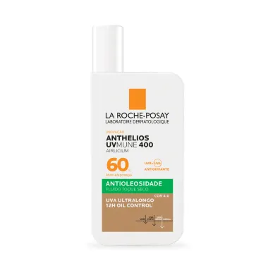 Protetor Solar Anthelios UVMune 400 Airlicium FPS 60 Antioleosidade Fluido Toque Seco Cor 4.0 40ml