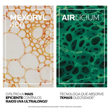 Protetor Solar Anthelios UVMune 400 Airlicium FPS 60 Antioleosidade Fluido Toque Seco Cor 4.0 40ml