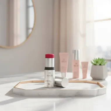 GlowFirm Blush Stick Adcos FPS90 Cor Coral Rose 6g