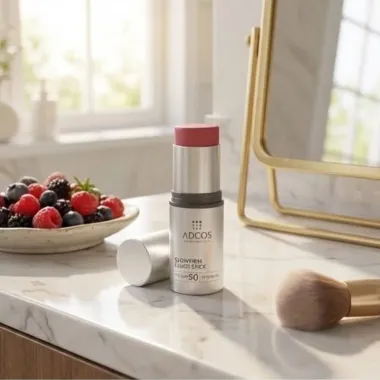 Glowfirm Blush Stick Adcos FPS 90 Cor Fùcsia 6G