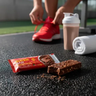 Barra Protein Super Bar Topway 12g de  Proteína Sabor Dark Chocoalte 45g