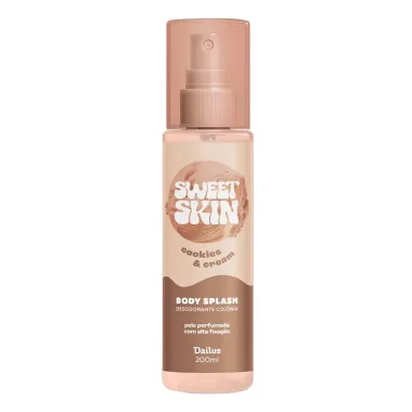 Body Splash Dailus Sweet Skin Cookies e Cream 200ml