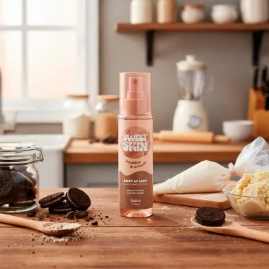 Body Splash Dailus Sweet Skin Cookies e Cream 200ml
