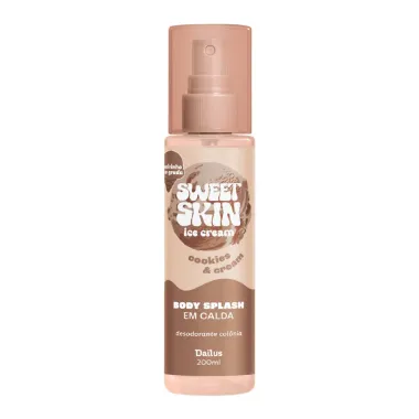Body Splash em Calda Dailus Sweet Skin Ice Cream Cookies e Cream 200ml