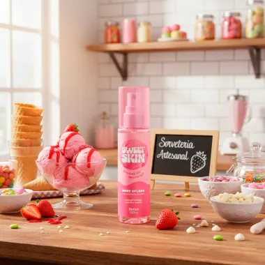 Body Splash Dailus Sweet Skin Sovete de Morango 200ml
