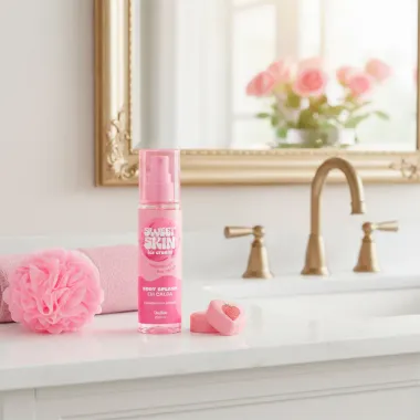 Body Splash em Calda Dailus Sweet Skin Ice Cream Morango ao Leite 200ml