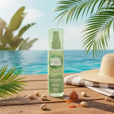 Body Splash Dailus Sweet Skin Pistache e Caramelo 200ml