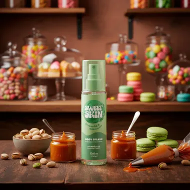 Body Splash Dailus Sweet Skin Pistache e Caramelo 200ml