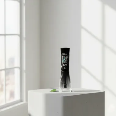 Top Coat Efeito Gel Dailus Top Glass Vegano 8ml