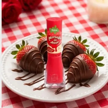 Esmalte Dailus  Cobertura Crocante Morango do Amor Vegano